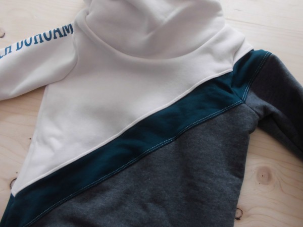 A Aufdruck Ärmel Hoodie