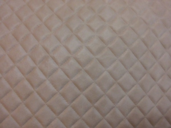 T-Kunstleder - Beige Rauten